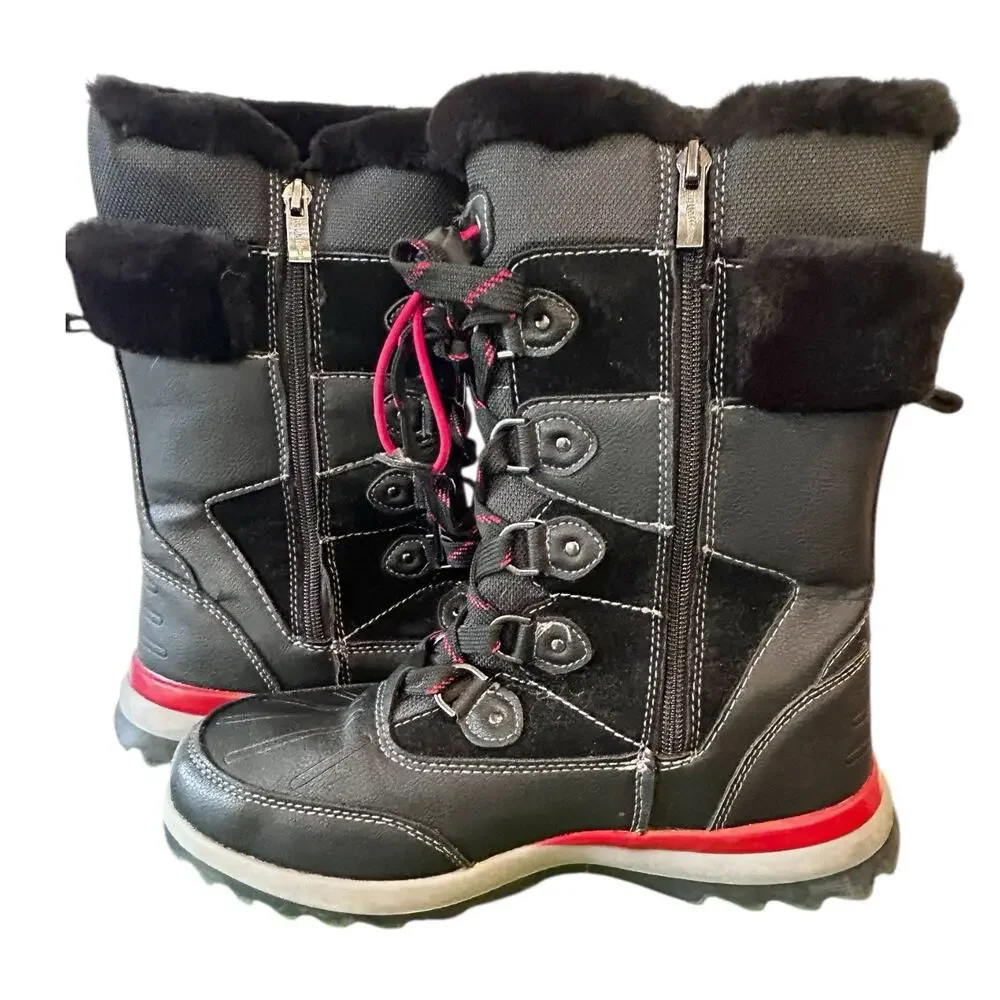 Aquatherm by Santana Canada Sz 8 Kirima Faux Fur Lined‎ Waterproof Tall Boot